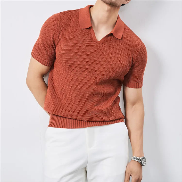 Ibiza Coastal Knit Polo