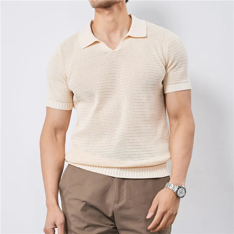 Ibiza Coastal Knit Polo