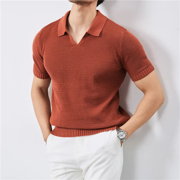 Ibiza Coastal Knit Polo
