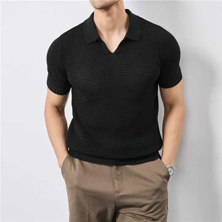 Ibiza Coastal Knit Polo