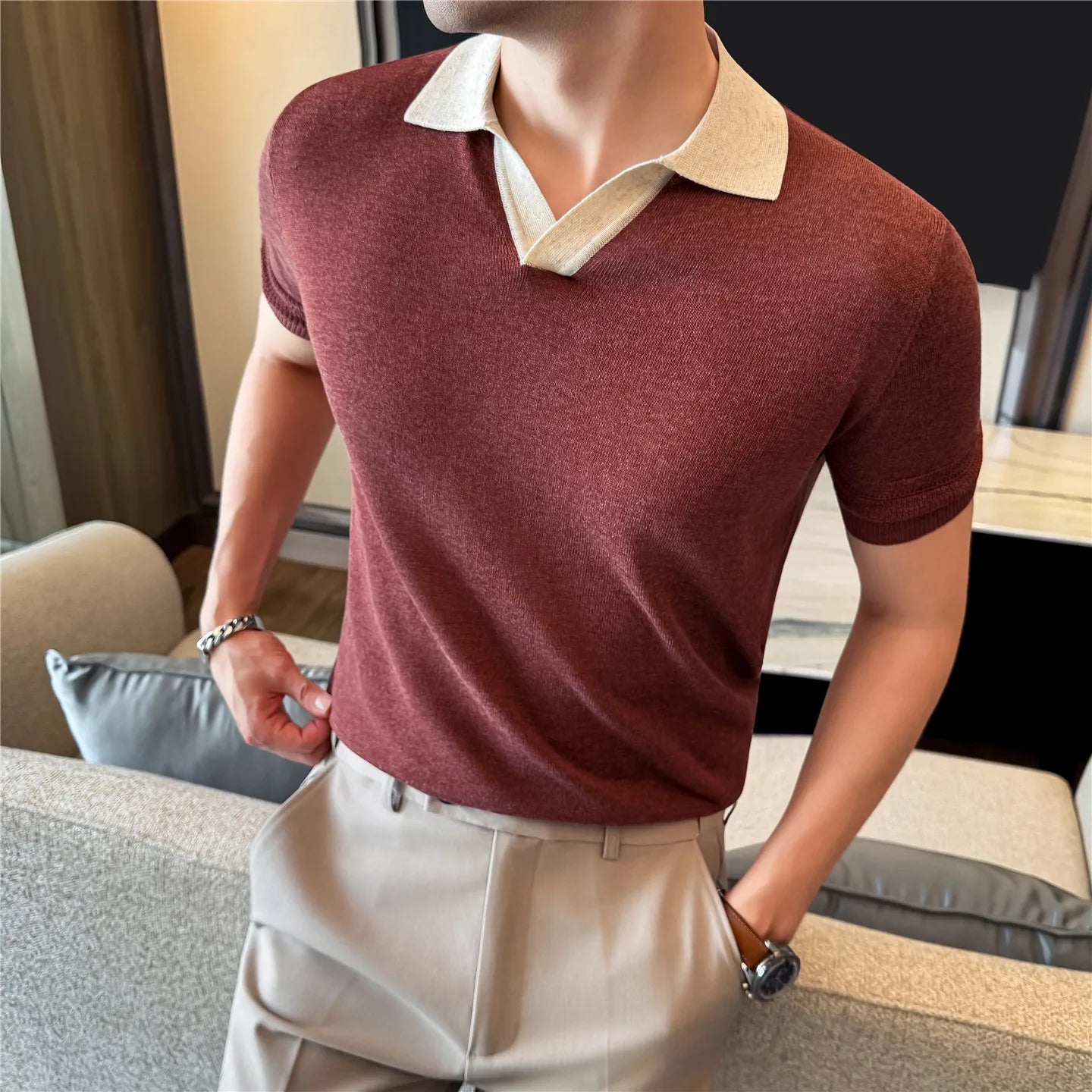 Tuscany Light Knitted Polo