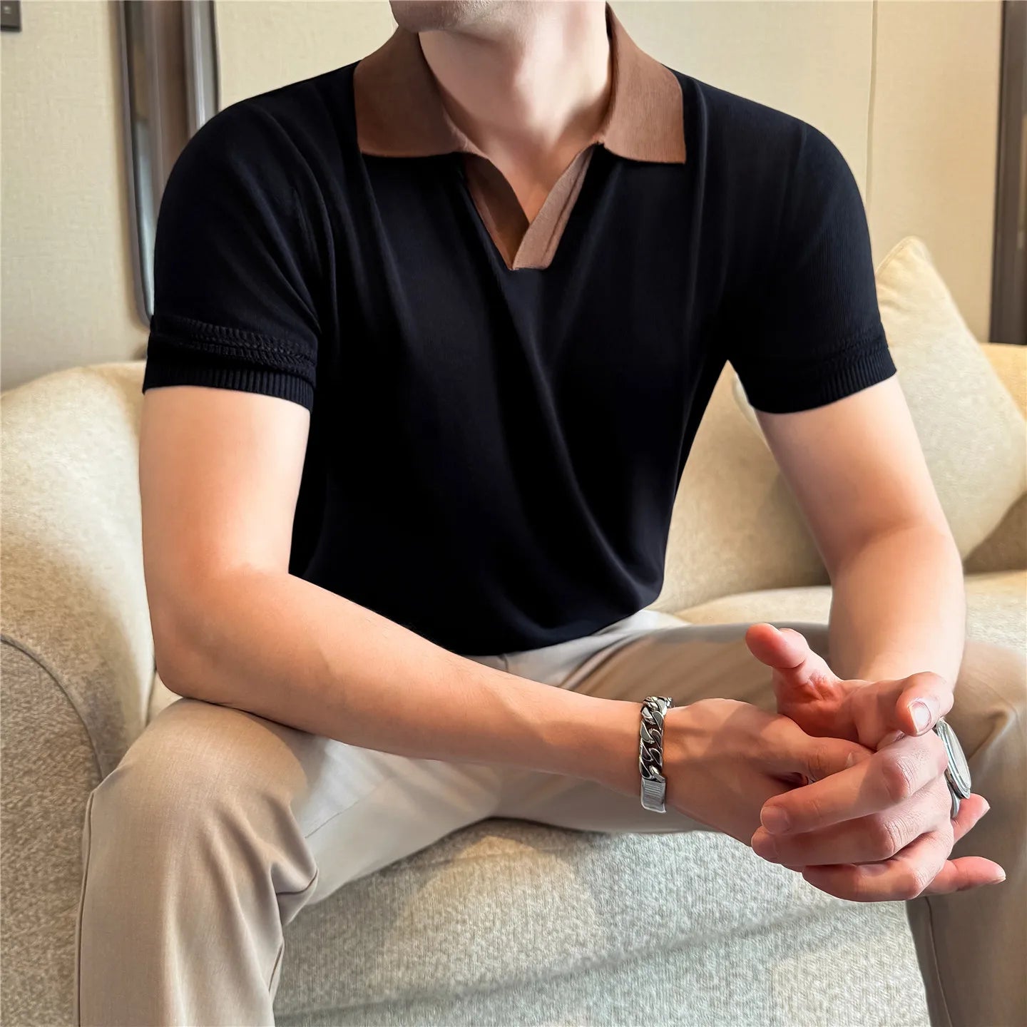 Tuscany Light Knitted Polo