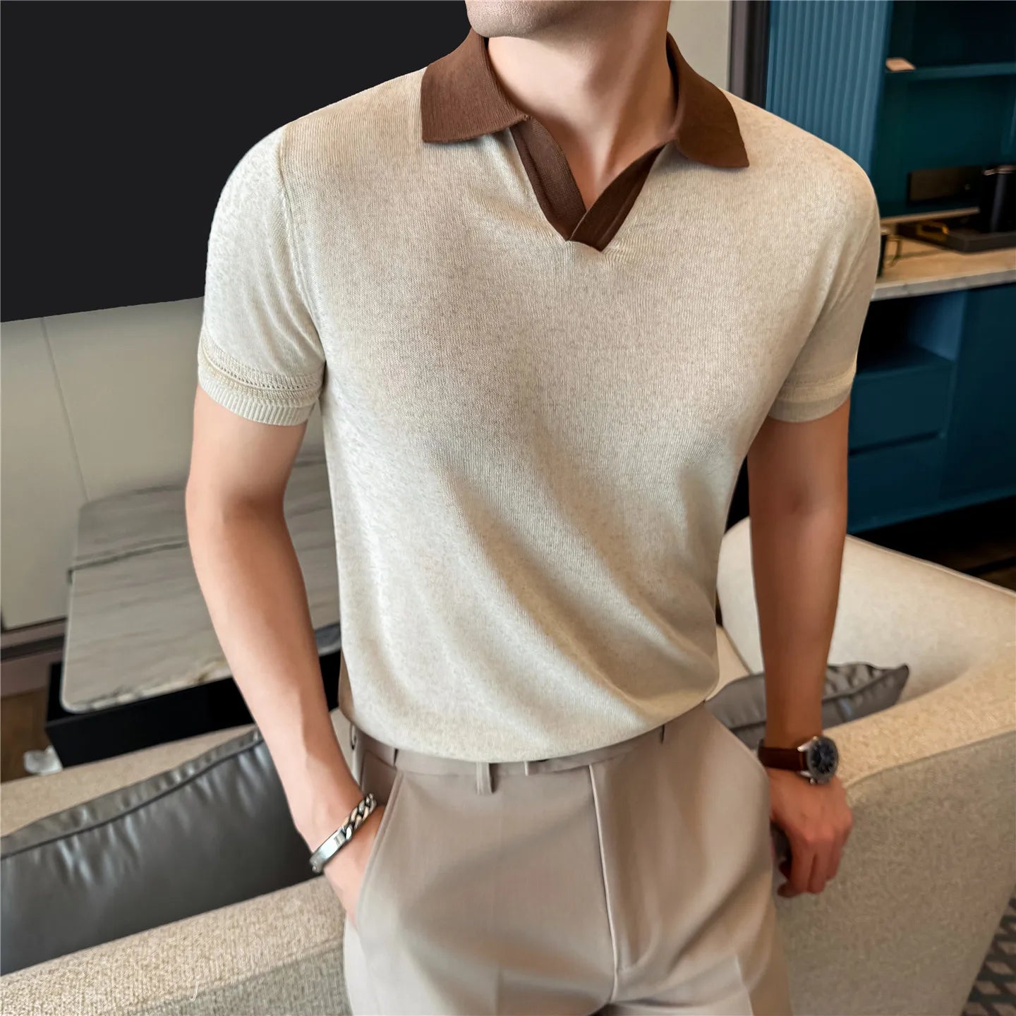 Tuscany Light Knitted Polo