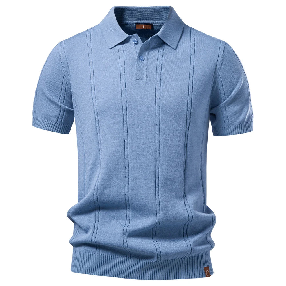 Portofino Cable Knit Polo