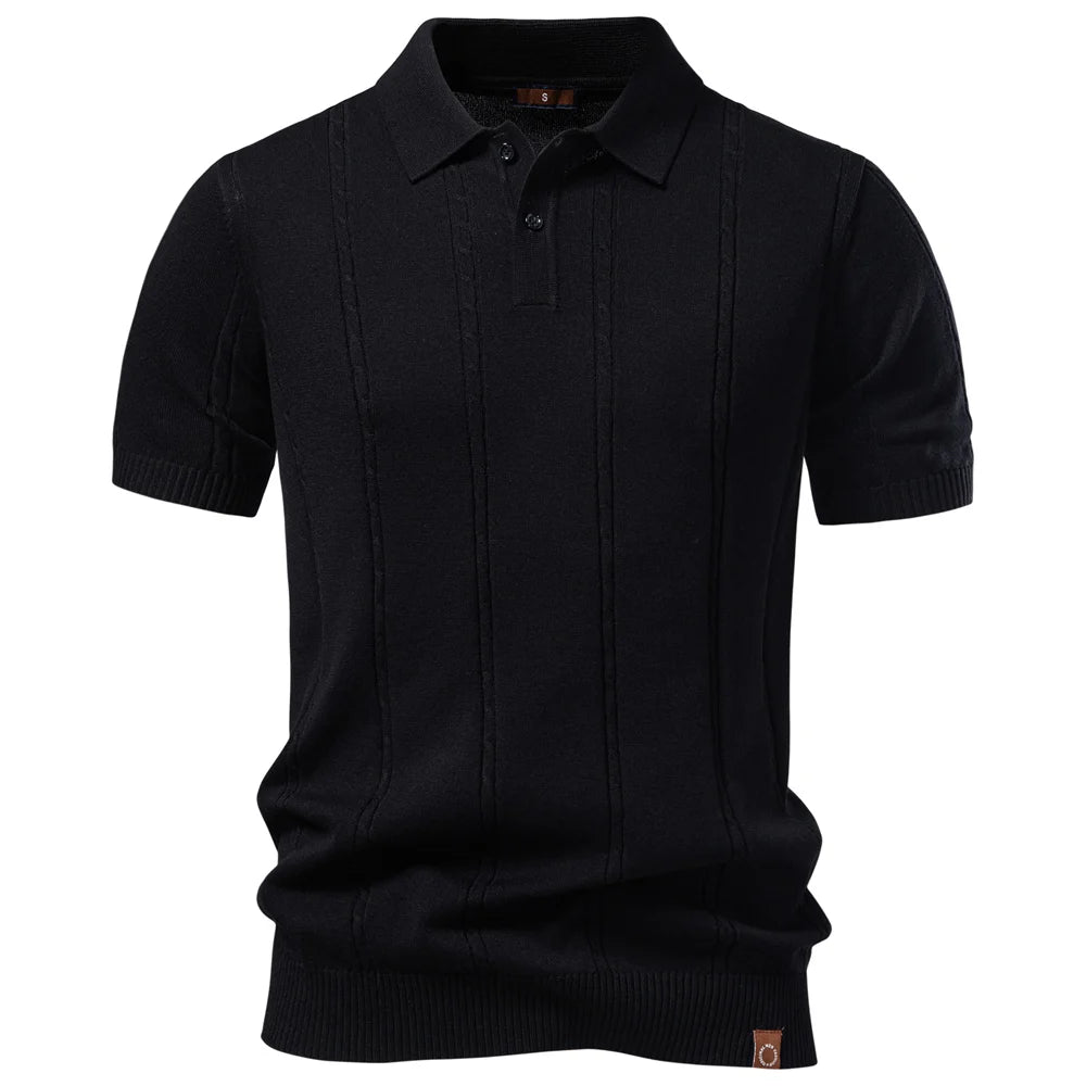Portofino Cable Knit Polo